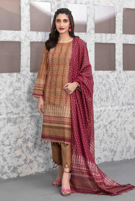Tawakkal Milan 3 Piece Stitched Suit - 09