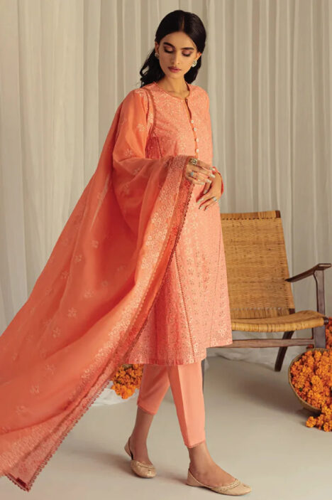 Cross Stitched 3 Piece Stitched Suit - 06