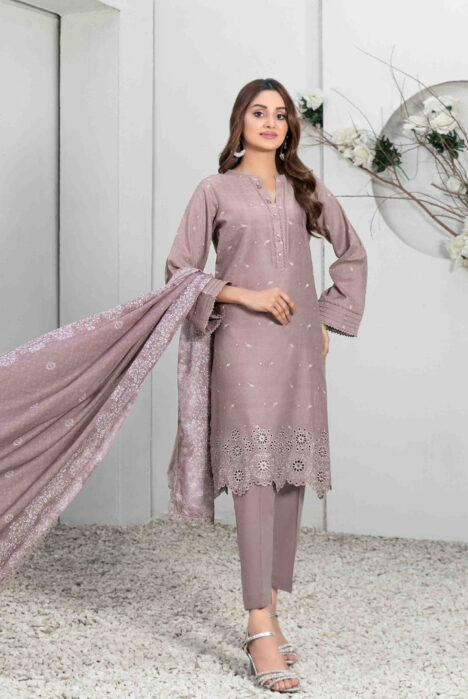 Tanzil By Tawakkal Pret 3 Piece Stitched Embroidered Lawn Suit - 06