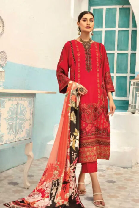 Wagma By Johra 3 Piece Stitched Suit – 02