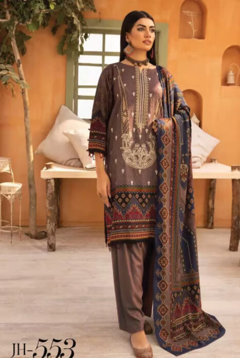 Zarqoon By Johra 3 Piece Stitched Suit – 08