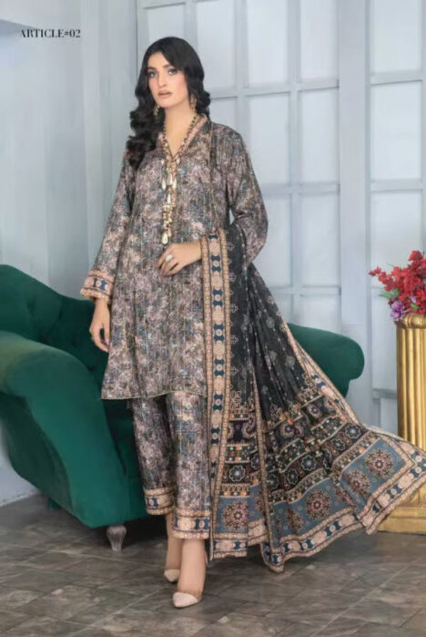 Sakina's By Anarkali 3 Piece Stitched Suit – 07