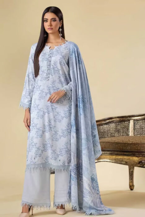 Tehzeeb Riaz 3 Piece Stitched Suit – 07