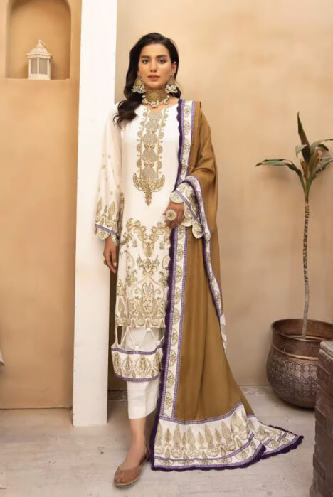 3 Piece Stitched Suits By Johra Arzin - 07