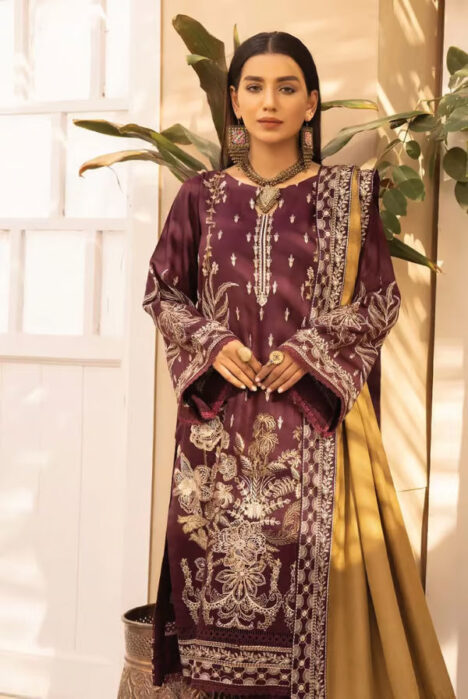 3 Piece Stitched Suits By Johra Arzin - 03